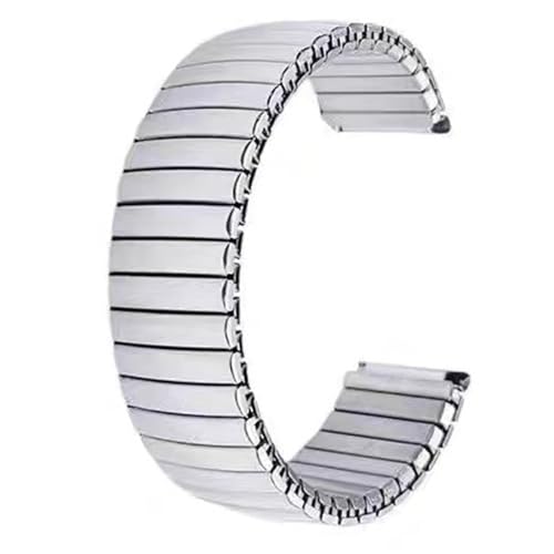 XLXKGPGKMK Das elastische Edelstahlband lässt sich schnell demontieren und ist sowohl for Männer als auch for Frauen geeignet.(Silver,22mm) von XLXKGPGKMK