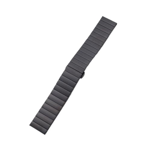 XLXKGPGKMK Edelstahlarmband, poliertes Metallarmband, Ersatz for Herren und Damen, 18 mm, 20, 22(Black,22MM) von XLXKGPGKMK