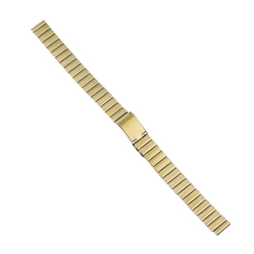 XLXKGPGKMK Edelstahlarmband als Metallersatz mit Faltschließe, Herren- und Damenmodelle(Gold,20mm) von XLXKGPGKMK
