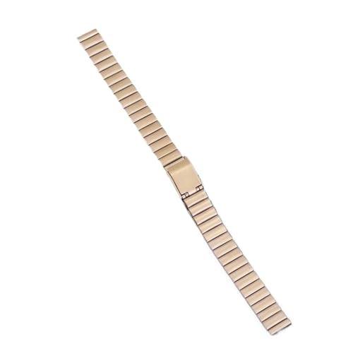 XLXKGPGKMK Edelstahlarmband als Metallersatz mit Faltschließe, Herren- und Damenmodelle(Rose gold,20mm) von XLXKGPGKMK