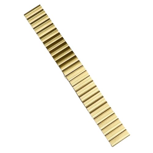 XLXKGPGKMK Edelstahlarmband kann durch Metall ersetzt werden, for Männer und Frauen, 22 mm, 20, 18, 16(Gold,22mm) von XLXKGPGKMK