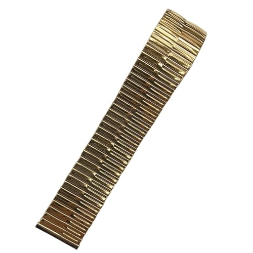 XLXKGPGKMK Elastisches Edelstahlarmband for Herren- und Damenuhren mit schnallenfreiem Design for schnelle Demontage(Gold) von XLXKGPGKMK