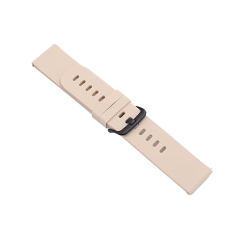 XLXKGPGKMK Herren- und Damenarmband, universelles weiches Silikon-Schnellverschlussarmband, 20 mm, 22(Beige,22mm) von XLXKGPGKMK