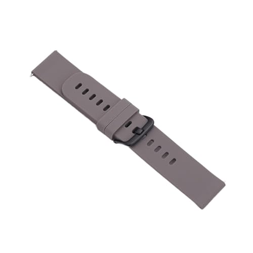 XLXKGPGKMK Herren- und Damenarmband, universelles weiches Silikon-Schnellverschlussarmband, 20 mm, 22(Gray,22mm) von XLXKGPGKMK