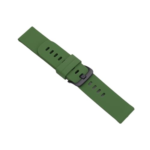 XLXKGPGKMK Herren- und Damenarmband, universelles weiches Silikon-Schnellverschlussarmband, 20 mm, 22(Green B,20mm) von XLXKGPGKMK