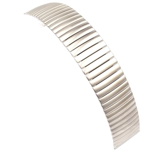 XLXKGPGKMK Komfortables, elastisches Ersatz-Uhrenarmband aus Edelstahl for Damen und Herren, 22 mm, Schnellverschluss(Silver sand surface145mm) von XLXKGPGKMK
