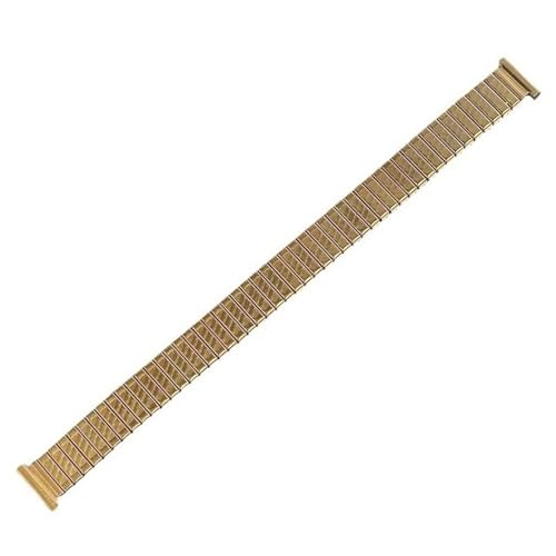 XLXKGPGKMK Retro-Ersatz-Gummiband aus Edelstahl for schnelle Demontage, 12 mm, 16 mm, 18 mm(Gold,12mm) von XLXKGPGKMK
