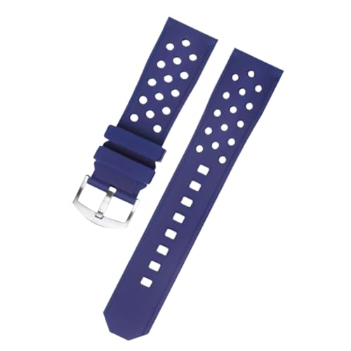 XLXKGPGKMK Schnellverschlussarmband for Herren und Damen, Silikon, verstellbar, Ersatz, 22 mm(Blue) von XLXKGPGKMK
