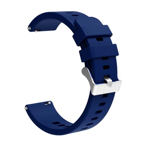 XLXKGPGKMK Silikonarmband for Männer und Frauen, atmungsaktiv, Schnellverschluss, Breite 18 mm, 20(Deep Blue,18mm) von XLXKGPGKMK