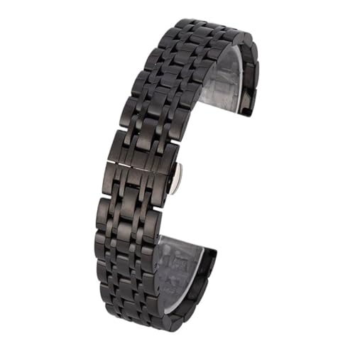 XLXKGPGKMK Universelles Edelstahlarmband for Damen und Herren, abnehmbar austauschbar(Black,20mm) von XLXKGPGKMK