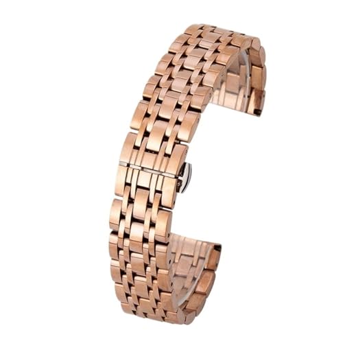XLXKGPGKMK Universelles Edelstahlarmband for Damen und Herren, abnehmbar austauschbar(Rose Gold,23mm) von XLXKGPGKMK
