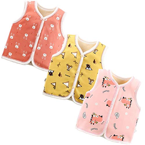 XM-Amigo Mädchen Winter Herbst Warm Dicke Weste Strickjacke Obere Schulter Jacken 4-5 Jahre von XM-Amigo