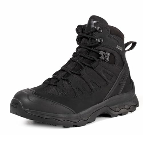 Atmungsaktive Kampfstiefel für Herren, strapazierfähiges Leder, bequeme Passform, taktisch bereit, taktische Stiefel für Herren, wasserdicht für die Arbeit, Sicherheit, Motorradfahren(Black,39 EU) Atmungsaktive Kampfstiefel für Herren, strapazierfähiges Leder, bequeme Passform, taktisch bereit, taktische Stiefel für Herren, wasserdicht für die Arbeit, Sicherheit, Motorradfahren(Black,39 EU) von XMACKEEDGH