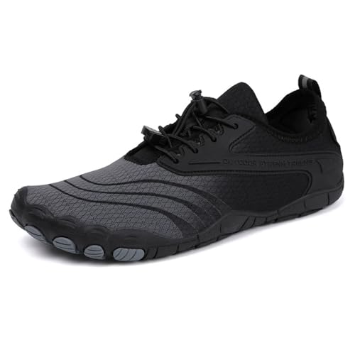 Lässige Wasserschuhe für Damen und Herren, schnelltrocknend, atmungsaktives Mesh, Barfuß-Wasserschuhe zum Wandern, Fitnessstudio, Workout, Outdoor-Sport, Surfen, Yoga, Strandspaziergänge(Black,41 EU) Lässige Wasserschuhe für Damen und Herren, schnelltrocknend, atmungsaktives Mesh, Barfuß-Wasserschuhe zum Wandern, Fitnessstudio, Workout, Outdoor-Sport, Surfen, Yoga, Strandspaziergänge(Black,41 EU) von XMACKEEDGH