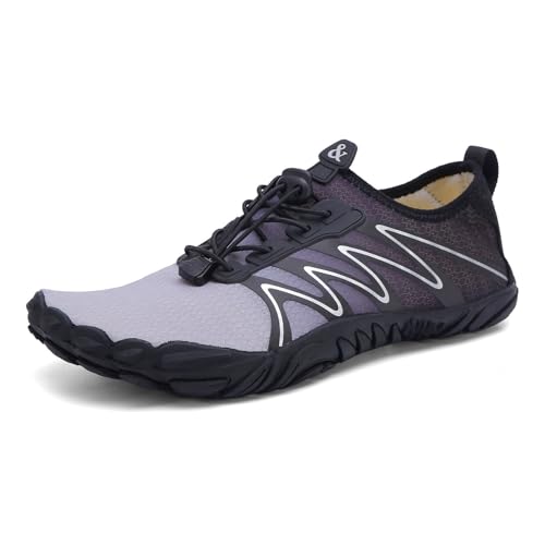 Stylische Wasserschuhe für Damen und Herren, schnelltrocknend, atmungsaktiv, Barfuß-Wasserschuhe mit Drainage, Outdoor, Strand, Fitnessstudio, Workout, Schwimmen, Aqua, Pool, Kajakfahren(Black,36 EU) Stylische Wasserschuhe für Damen und Herren, schnelltrocknend, atmungsaktiv, Barfuß-Wasserschuhe mit Drainage, Outdoor, Strand, Fitnessstudio, Workout, Schwimmen, Aqua, Pool, Kajakfahren(Black,36 EU) von XMACKEEDGH