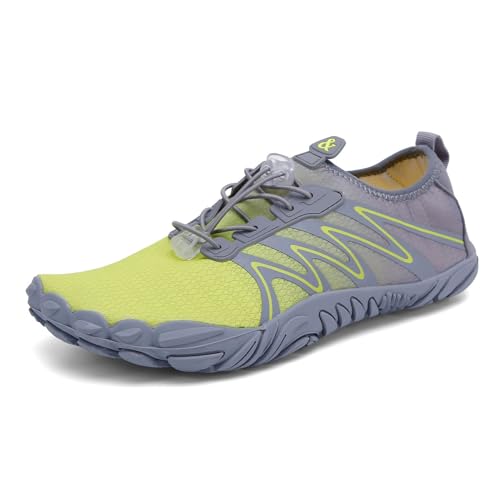 Stylische Wasserschuhe für Damen und Herren, schnelltrocknend, atmungsaktiv, Barfuß-Wasserschuhe mit Drainage, Outdoor, Strand, Fitnessstudio, Workout, Schwimmen, Aqua, Pool, Kajakfahren(Green,39 EU) Stylische Wasserschuhe für Damen und Herren, schnelltrocknend, atmungsaktiv, Barfuß-Wasserschuhe mit Drainage, Outdoor, Strand, Fitnessstudio, Workout, Schwimmen, Aqua, Pool, Kajakfahren(Green,39 EU) von XMACKEEDGH