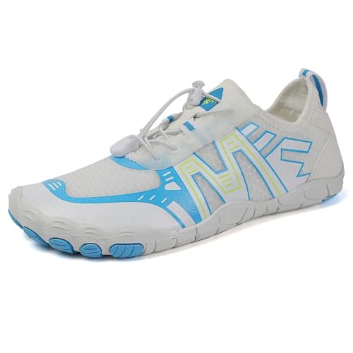 XMACKEEDGH Lässige Wasserschuhe für Damen und Herren, schnelltrocknend, atmungsaktives Mesh, Barfuß-Wasserschuhe zum Wandern mit Drainage, Outdoor-Sport, Surfen, Yoga, Strandspaziergänge(Blue,43 EU) XMACKEEDGH Lässige Wasserschuhe für Damen und Herren, schnelltrocknend, atmungsaktives Mesh, Barfuß-Wasserschuhe zum Wandern mit Drainage, Outdoor-Sport, Surfen, Yoga, Strandspaziergänge(Blue,43 EU) von XMACKEEDGH