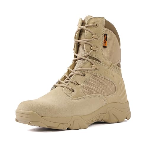 XMACKEEDGH Leichte Kampfstiefel für Herren mit seitlichem Reißverschluss und schnellem Zugriff, taktische Stiefel für Herren, wasserdicht und kollisionssicher für taktische Wüstenmissionen(39 EU) XMACKEEDGH Leichte Kampfstiefel für Herren mit seitlichem Reißverschluss und schnellem Zugriff, taktische Stiefel für Herren, wasserdicht und kollisionssicher für taktische Wüstenmissionen(39 EU) von XMACKEEDGH