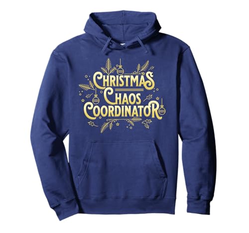 Weihnachtliches Chaos Koordinator Mama Lustiger Urlaub Mütter Pyjama Pullover Hoodie von XMAS Chaos Coordinator Family PJ Loungewear Design