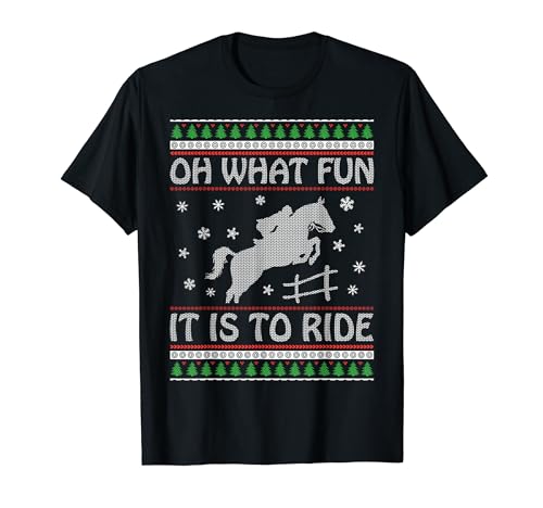 Pferde Reiter Weihnachten Ugly Christmas Damen Herren T-Shirt Pferde Reiter Weihnachten Ugly Christmas Damen Herren T-Shirt von XMAS ugly Christmas designs