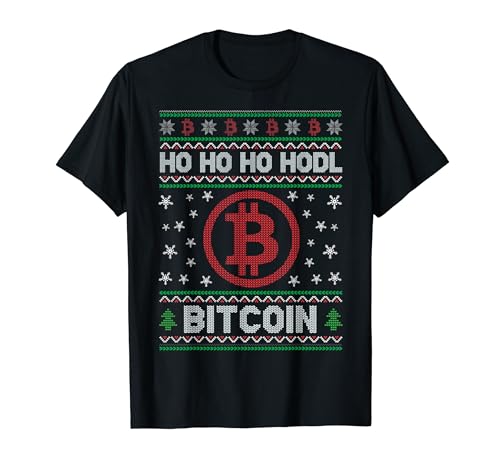 Ugly Christmas Bitcoin Damen Herren T-Shirt Ugly Christmas Bitcoin Damen Herren T-Shirt von XMAS ugly Christmas designs