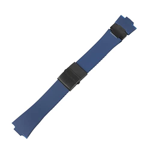 XMKT Armband Armband Silikon Uhrenarmband für Ulysse-Nardin MARINE Wasserdichtes Gummiarmband Sport 25 * 12mm Mann Uhren Sport(Blue black set-01) von XMKT
