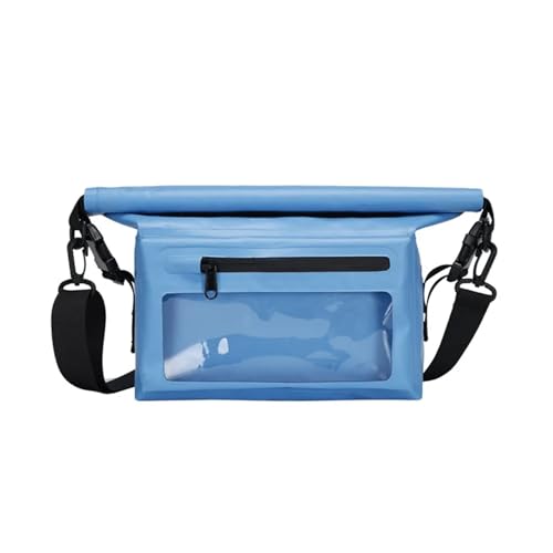 XMKT Wasserdichte Trockentasche für Kajak, Schwimmen, Trekking, Bootfahren, schwimmende PVC-Wandertasche, Handytasche, Rafting, Aufbewahrung, Schultertasche, himmelblau, Einheitsgröße von XMKT