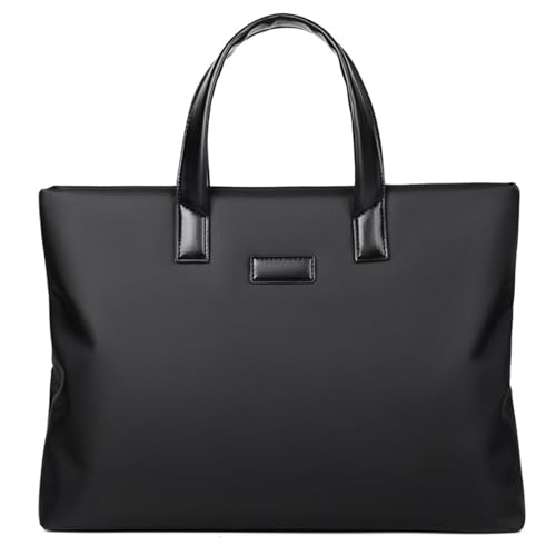 XMYBCCIA Einfache Handtasche mit großer Kapazität – wasserdichte Business-Casual-Tragetasche, Schwarz , Einheitsgröße XMYBCCIA Einfache Handtasche mit großer Kapazität – wasserdichte Business-Casual-Tragetasche, Schwarz , Einheitsgröße von XMYBCCIA