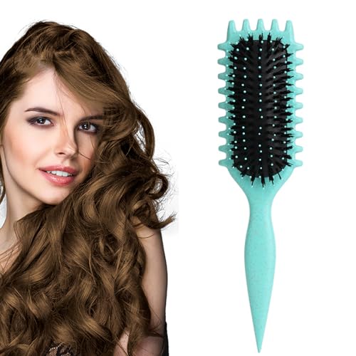 XMYCYuChen Einteilige tragbare Locken-Haar-Styling-Bürste, professionelle Bounce Definieren Styling-Bürste, praktisches, lockiges Haar, weniger Ziehen, Bürste für Frauen, entwirrendes Haar XMYCYuChen Einteilige tragbare Locken-Haar-Styling-Bürste, professionelle Bounce Definieren Styling-Bürste, praktisches, lockiges Haar, weniger Ziehen, Bürste für Frauen, entwirrendes Haar von XMYCYuChen