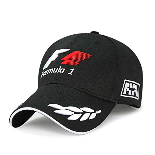 XMYNB Baseball Cap Racing Baseball Cap Style-Motorsport-Rennen Snapback Sports Sun Hüte Für Männer Frauen,Schwarz,Einstellbar von XMYNB