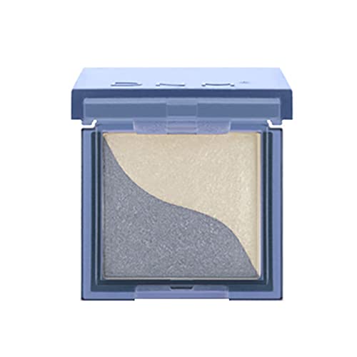 Glasierte Licht Zwei Farbe Faul Lidschatten Platte Einfache Wasserdichte Anfänger Lang Anhaltende Farbwiedergabe Lidschatten Ohne Make-up Schönheit Make-up (H, Einheitsgröße) von XNBZW