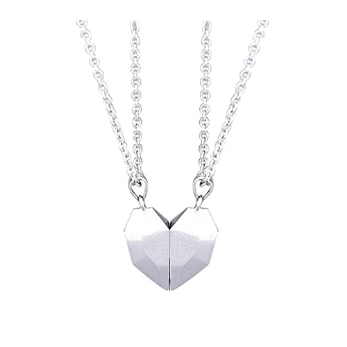 Paar Halsketten EIN Paar Liebesketten Wünsche Paar Halsketten Heartbroken Stitching Halsketten Herren- und Damenschmuck-Set Geschenke Chrysoberyll Anhänger (A, One Size) von XNBZW