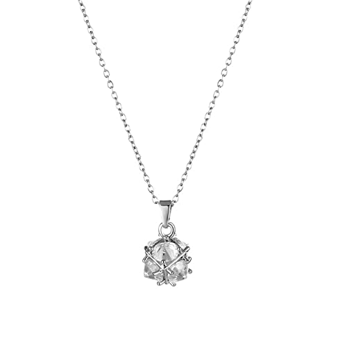 Schneeflocke Halsketten Schmuck Anhänger Geschenke für Frauen Spezieller Schmuck Abschlussgeschenk Modedesign Anhänger Halsketten & Anhänger Halskette für Damen Herren (Silver, One Size) von XNBZW