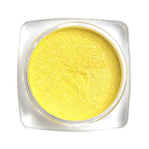 XNBZW 6 Farben Solid Mirror Powder Mirror Titanium Powder Nail Polish Super Bright Flash Powder Non Flying Powder 2g Nail Towels for (Yellow, One Size) von XNBZW