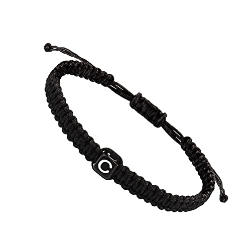 XNBZW Initiale String Armbänder für Frauen Männer Teenager Mädchen Jungen Handgemachtes Seil Geflochtenes Armband Minimalistischer Schmuck Passende Paar Armbänder Damenschmuck (C, Einheitsgröße) von XNBZW