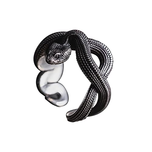 XNBZW Vintage-Ringe, gruselige Tierringe, Punk-Ringe, lustige Ringe, gruselig, haben die coolsten Ring, Schmuck, Geschenke für Jungen und Mädchen, Schmuck für Teenager-Mädchen, Schwarz , Einheitsgröße von XNBZW