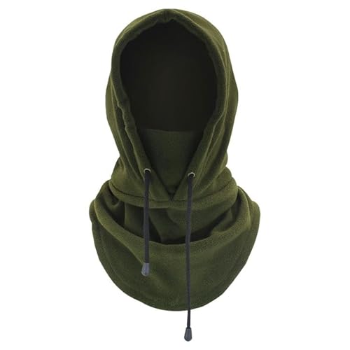 XNIVUIS Sturmhaube Ski Gesichtsmaske, Herbst Winter Thermal Fleece Kapuze, Balaclava für Männer Frauen, Hals Gaiter, Warme Skimaske Sturmhaube Motorrad Fahrrad Maske, Einheitsgröße (Armeegrün) von XNIVUIS