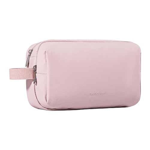 Tragbare Schminktasche, wasserdichte Make Up Tasche Kosmetiktasche Kulturbeutel, Multifunktions Reise Kosmetiktasche Waschtasche Für Damen Und Mädchen (Rosa) von XNSHUN