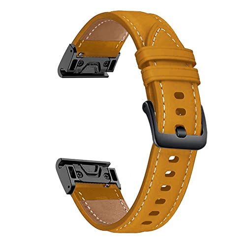 XNWKF 22 mm Leder-Uhrenarmband für Garmin MARQ Serie/Instinct/Epix/Approach S60, einfache Passform, Schnellverschluss-Armband, For Marq, Achat von XNWKF