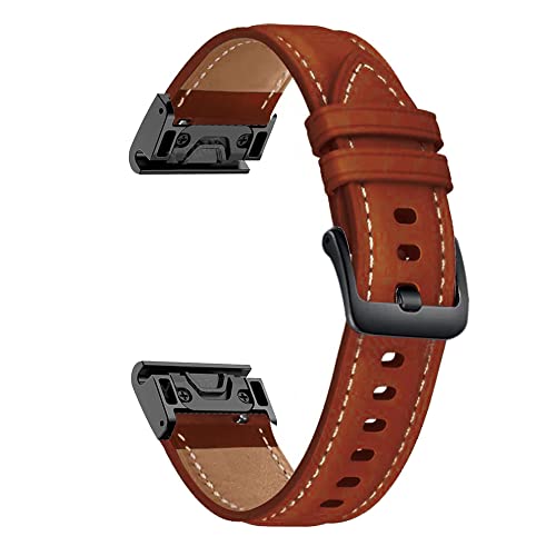 XNWKF 22 x 26 mm Schnellverschluss-Smartwatch-Armbänder für Garmin Fenix 7X 7 6 6X Pro 5X 5Plus 3HR 935 945, Lederarmband, For Fenix 3 3HR, Achat von XNWKF