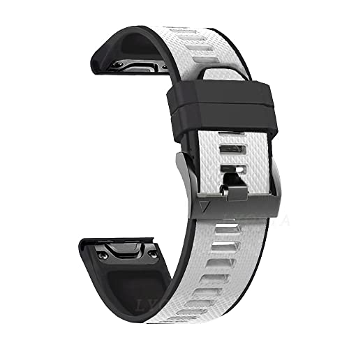 XNWKF 22 x 26 mm Smartwatch-Silikonarmband für Garmin Fenix 5 5X Plus 6 6X Pro 3HR Fenix 7 7X D2 Easy Quickfit Uhrenarmband Correa, 22 mm, Achat von XNWKF