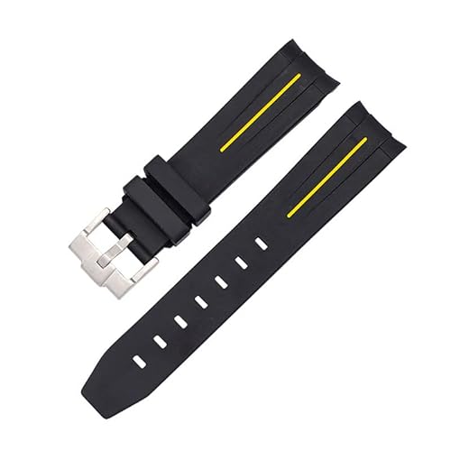 XNWKF Gummi-Uhrenarmband für Rolex-Armband, 20 mm, 22 mm, 21 mm, Ersatz-Armbanduhr-Zubehör, 21 mm, Achat von XNWKF