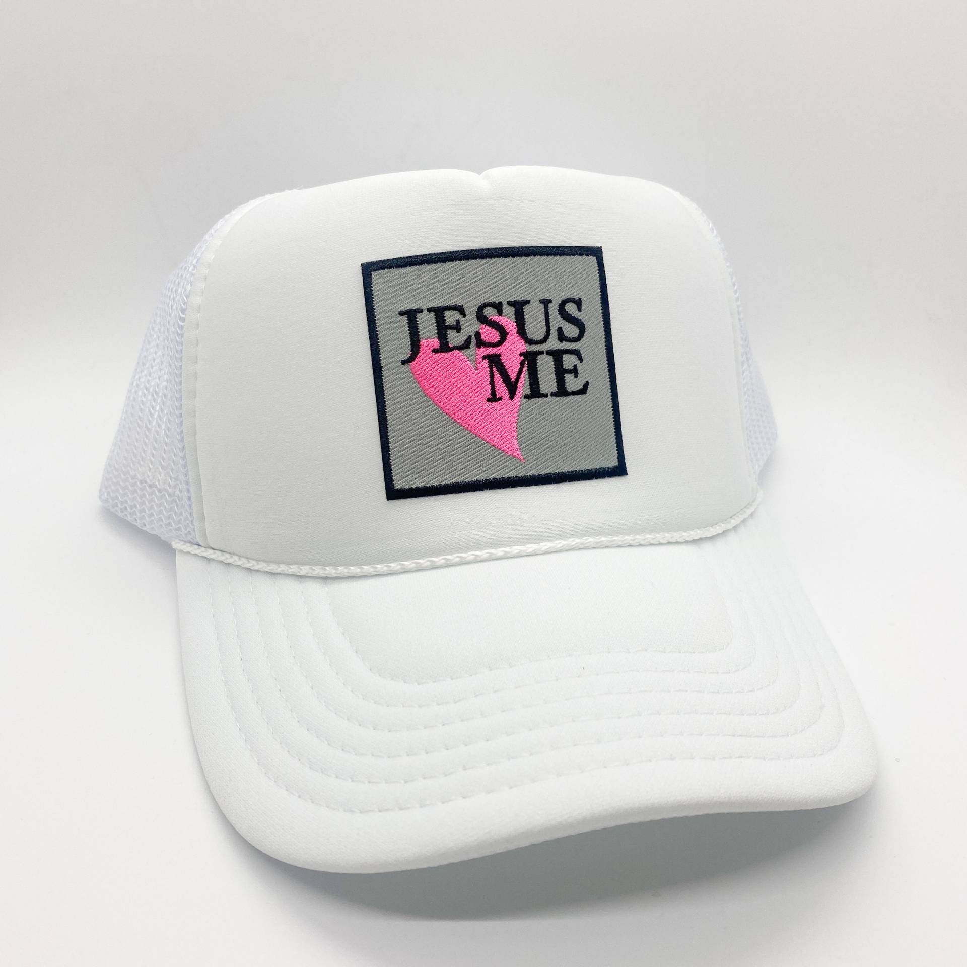 Jesus Liebt Mich Trucker Mütze | Aufnäher Hut Für Erwachsene Aus Schaumstoff Unisex Ball Cap Baseball von XOKendallCo