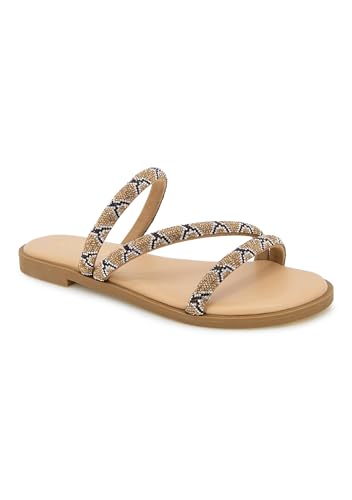 XOXO Damen Makayla Flache Sandale, Bronze, 41 EU von XOXO