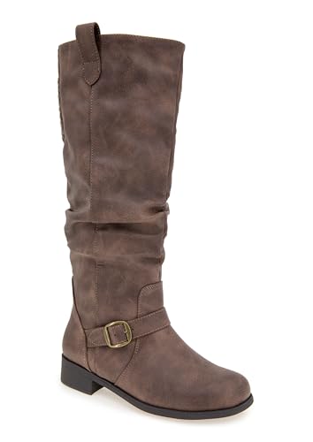 XOXO Damen Maren-a Kniehohe Stiefel, Dunkelbraun, breite Wade, 42 EU XOXO Damen Maren-a Kniehohe Stiefel, Dunkelbraun, breite Wade, 42 EU von XOXO