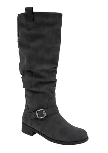 XOXO Damen Maren-a Kniehohe Stiefel, Schwarze breite Wade, 36 EU XOXO Damen Maren-a Kniehohe Stiefel, Schwarze breite Wade, 36 EU von XOXO