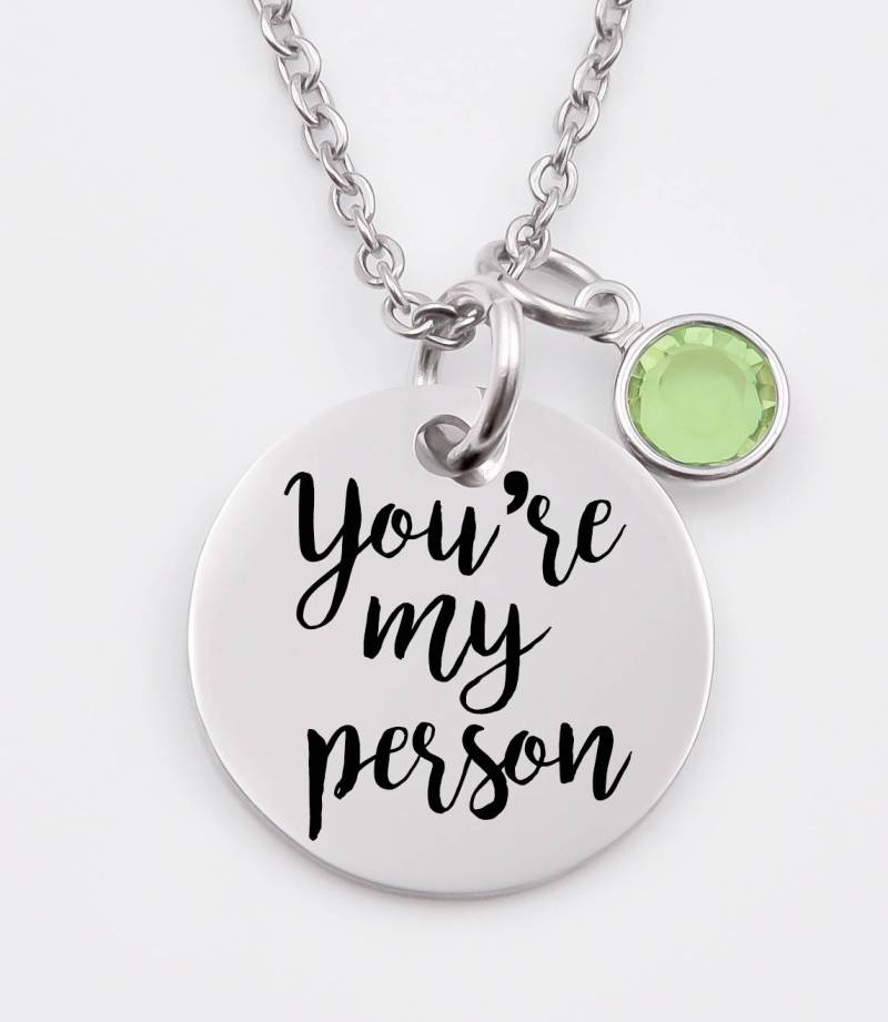 Du Bist Meine Person Halskette, Beste Freunde, Friends, Person, Individuelle Geschenk von XOXOandcompany