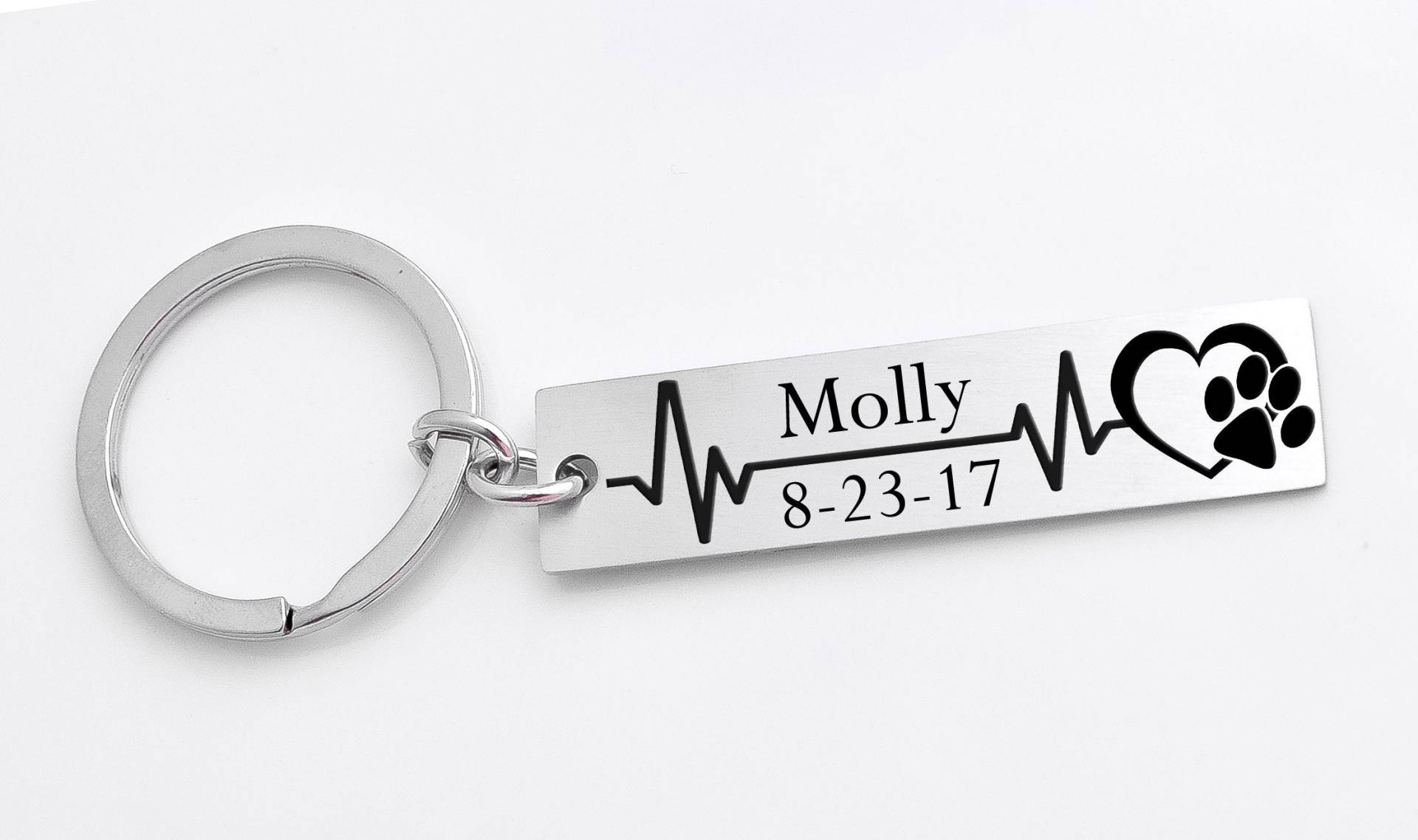 Hund Verlust, Trauer Geschenk, Pet-Memorial, Pet Denkmal Schlüsselanhänger, Schlüsselanhänger in Erinnerung, Empathie Geschenk von XOXOandcompany