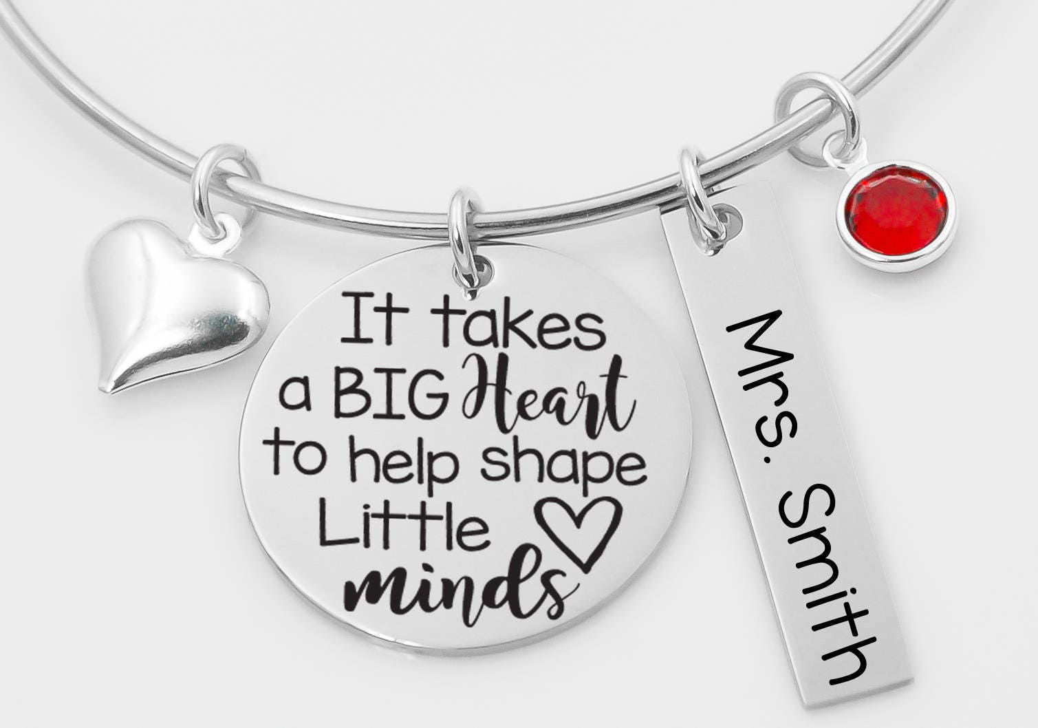 Lehrer Verstellbar Armreif Armband, Lehrer, Geschenke, Wertschätzung, Dauert Es Ein Großes Herz Form Kleine Köpfe, Teach, Liebe Inspirieren von XOXOandcompany