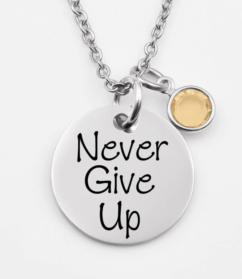 Nie Aufgeben, Motivierende Kette, Ermutigung Geschenk, Weiterzumachen, Stärke von XOXOandcompany